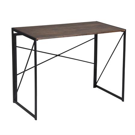 Bureau design blanc avec pieds dorés et 3 tiroirs