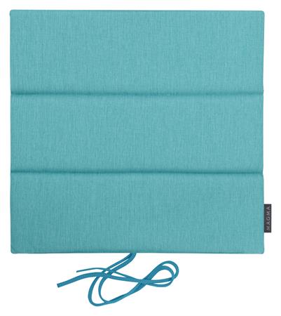 Galettes de chaises exterieur à nouettes turquoise - Lot de 4 - 40x40