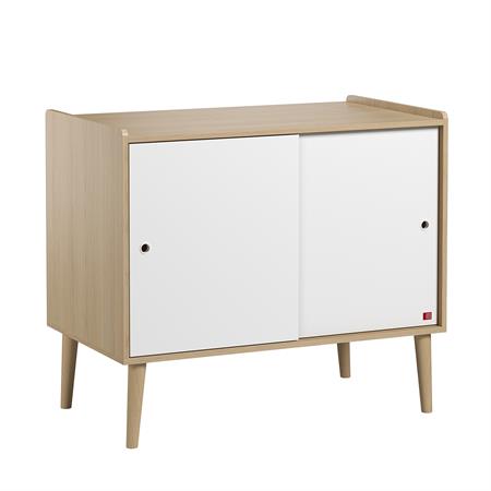Commode 2 portes coulissantes beige