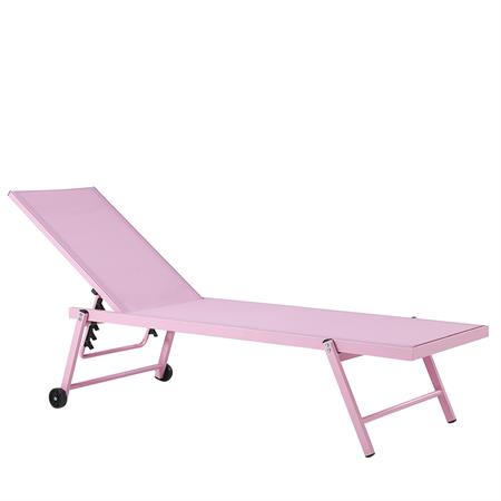Transat métal rose