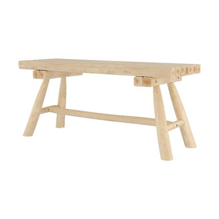 Banc de jardin en branche de teck 2 places