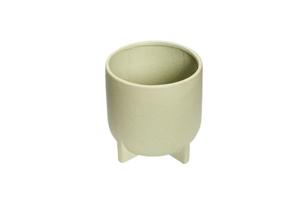 Lot de cache-pots en céramique vert H14