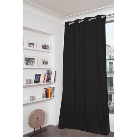 Rideau Occultant Total Œillet Noir MC710 135x250