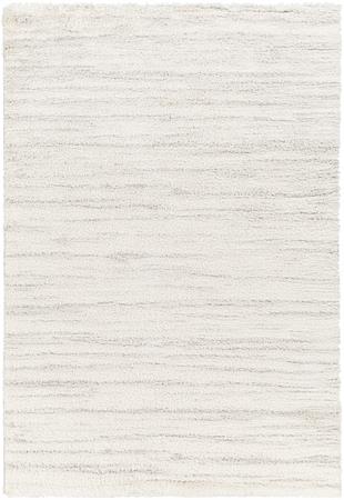 Tapis Shaggy Moderne Blanc/Gris 160x213