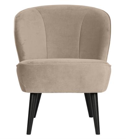 Fauteuil cocktail velours style rétro olive