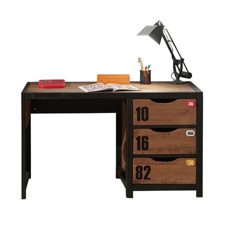 Bureau en pin massif avec 3 tiroirs