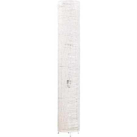 Lampadaire abat jour rotin blanc pieds rotin
