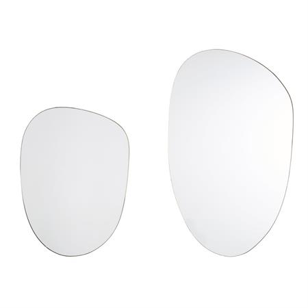 Miroirs organiques en métal doré 