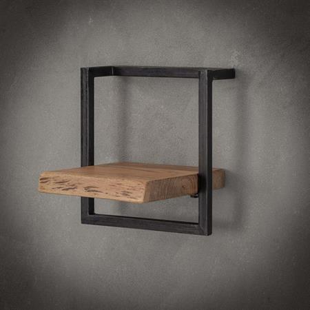 Etagère industrielle en acacia massif naturel 30 cm