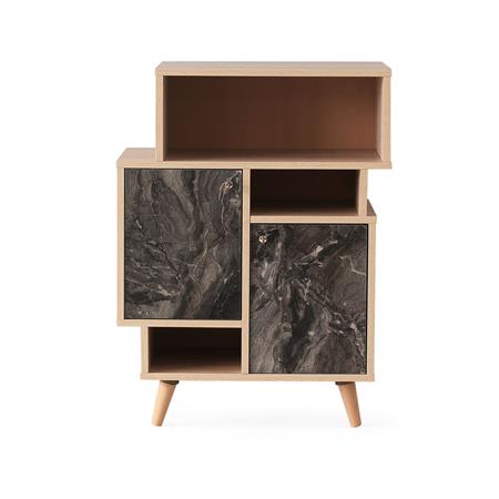 Etagère bibliothèque design marbré L
