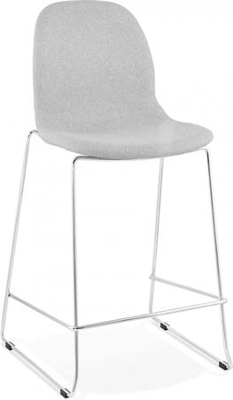 Tabouret de bar Tissu Gris H