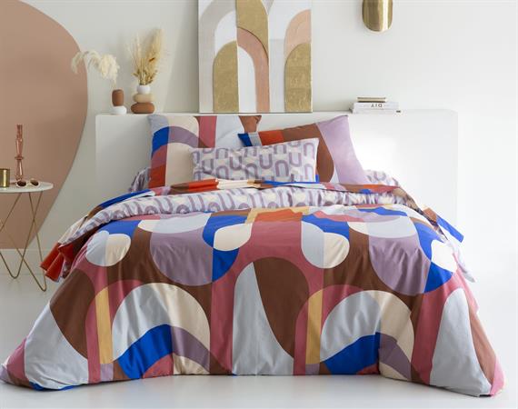 Housse de couette 260x240 multicolore en coton