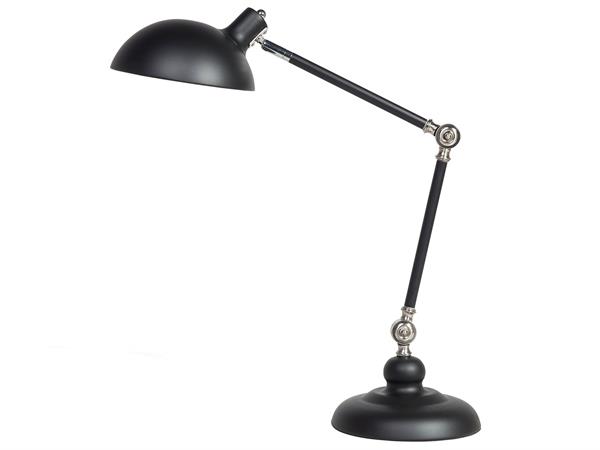 Lampe de bureau réglable métal noir
