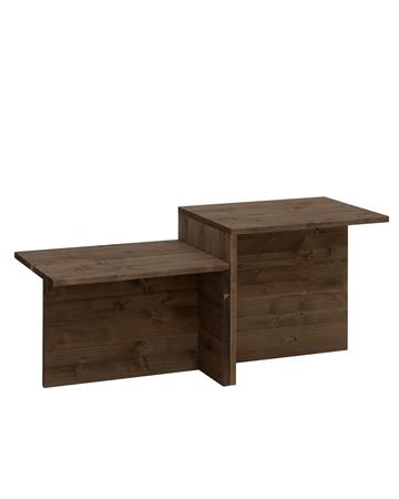 Table basse en bois de sapin marron 100x44