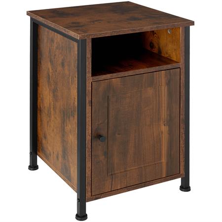 Table de chevet Style industriel 40 x 42 x 605 cm Bois foncé