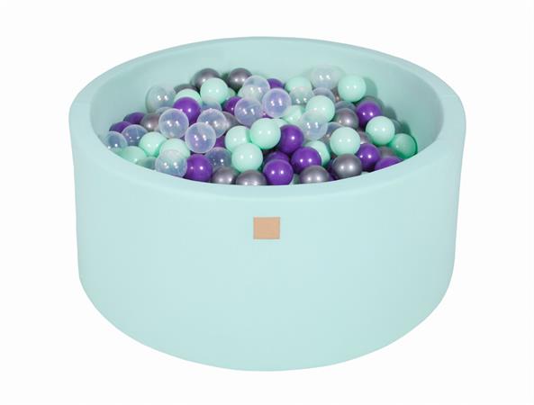 Menthe Piscine à Balles Menthe/Transparent/Argent/Violet H40