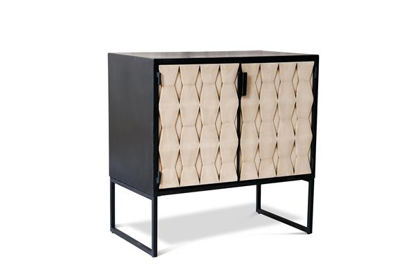 Buffet en métal beige