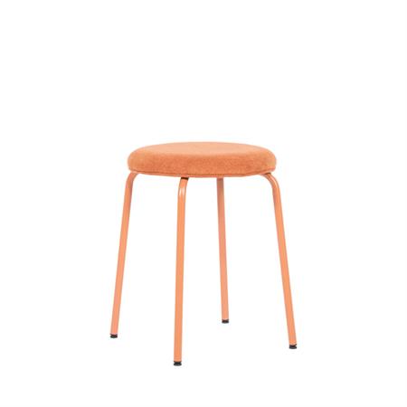 Tabouret design en Tissu - Terracotta