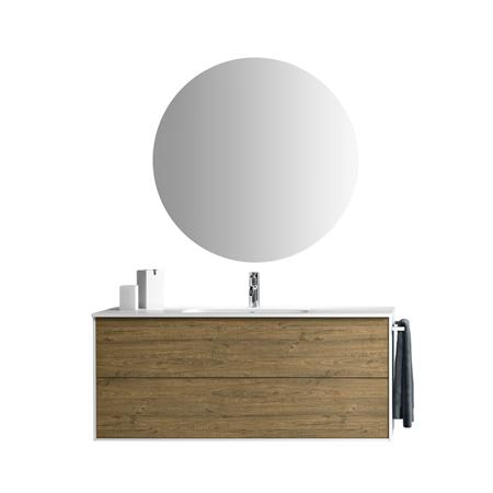 Meuble de salle de bain 4 pièces en mélaminé chêne miel