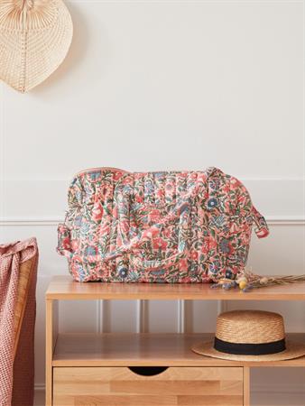 Sac week-end tissu indien imprimé rose