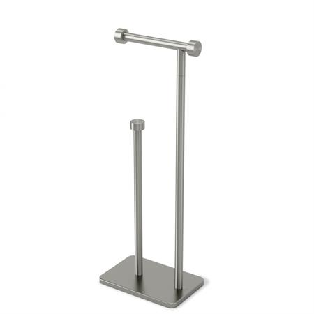 Support pour papier toilette avec réserve cappa nickel
