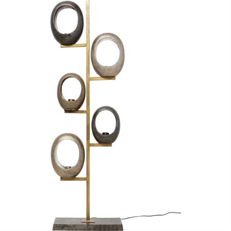 Lampadaire en aluminium et acier H173