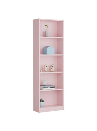 Bibliothèque effet bois rose 52x25 cm