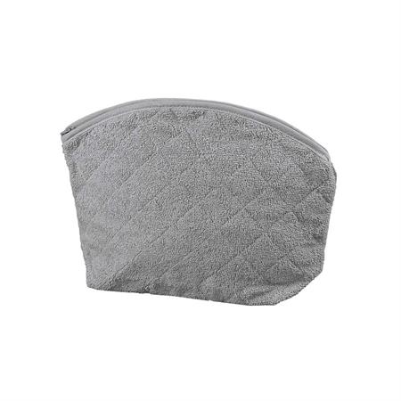 Trousse de toilette en éponge Gris Perle 30x25 cm