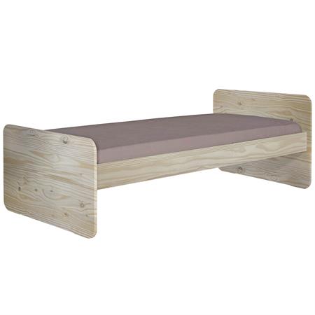 Lit 1 place bois massif 90x190 cm
