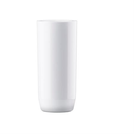 Pot à brosse à dents haut brillant en plastique blanc