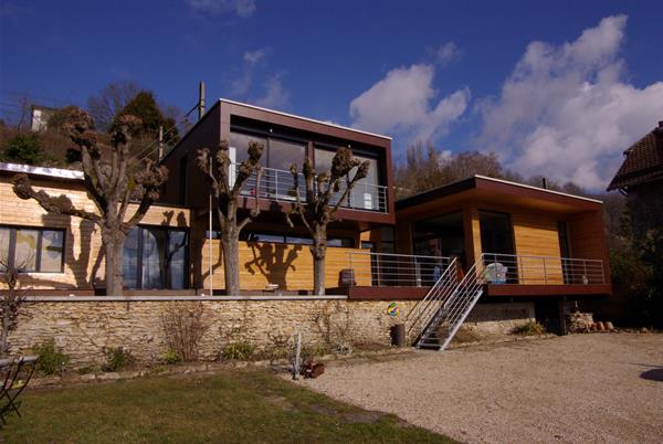 Image Maison bois en bord de Seine Marc Lafagne architecte dplg