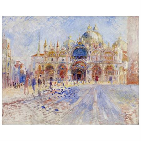 Tableau La Place Saint-Marc Venise Pierre Auguste Renoir 60x75cm