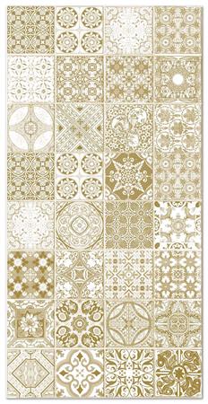 Tapis vinyle carreaux ciments jaen brun 200x250cm