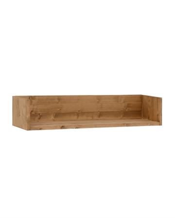 Étagère en bois massif ton vieilli de 90x16cm