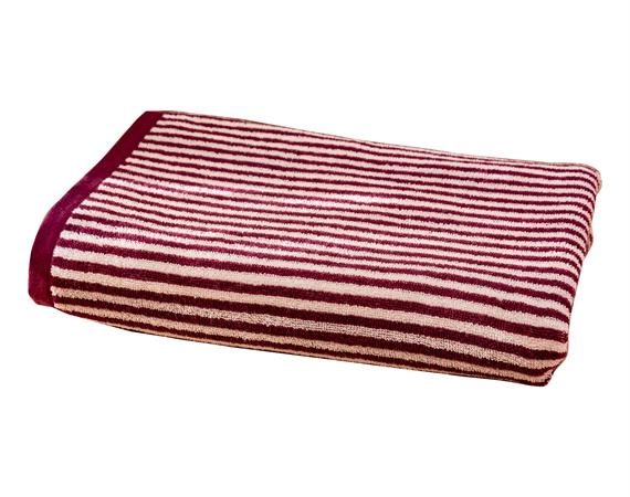Drap de bain en coton 450 g/m² violet aubergine 100x150