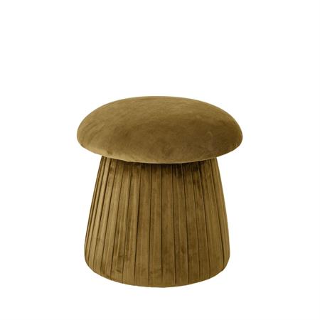 Pouf en polyester marron