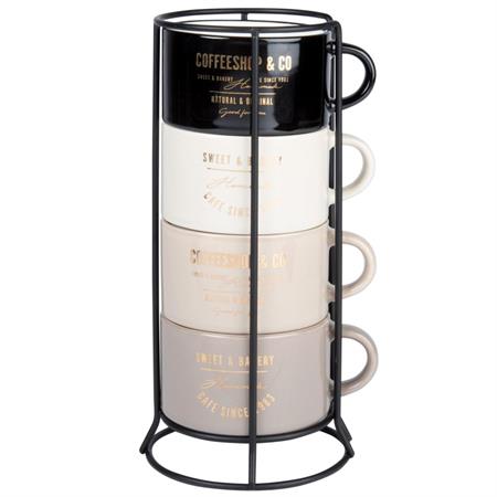Tasses en céramique noire