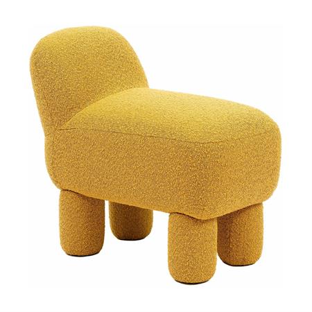 Pouf en polyester recyclé jaune 59 cm Lulu - Design House Stockholm