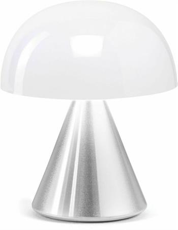 Mini Lampe LED argentée Mina - Lexon Design