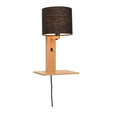 Applique bambou/lin avec tablette H36cm
