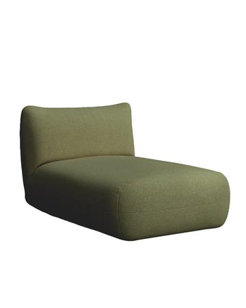 Chaise longue vert 100 x 148 cm