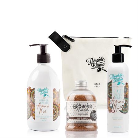 Trousse savon de Marseille liquide sels bain et lait corps
