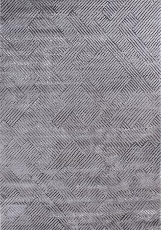 Tapis à poils ras  motif géométrique - Gris - 160x230 cm