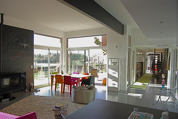 Image Le séjour vue de la cuisine Marc Lafagne architecte dplg