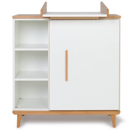 Commode à langer 1 porte blanc