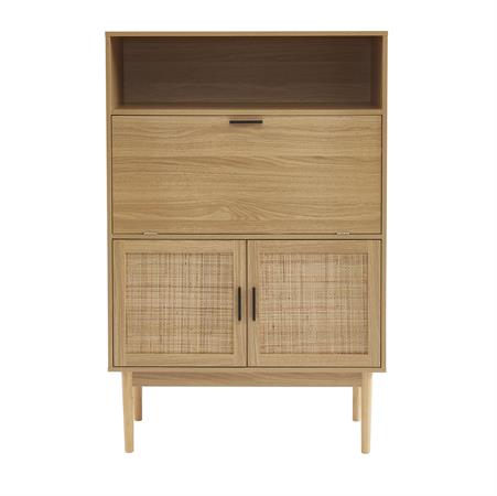 Secrétaire  cannage rotin l90 cm