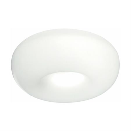 Plafonnier en aluminium blanc 45 x 16 cm Pouff - Martinelli Luce