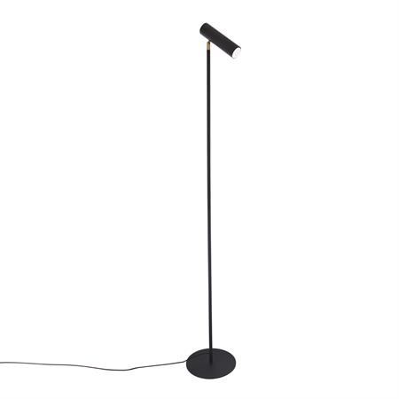 Lampadaire en métal avec finition noire sablée