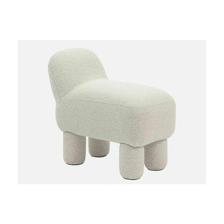 Pouf en polyester recyclé crème 59 cm Lulu - Design House Stockholm