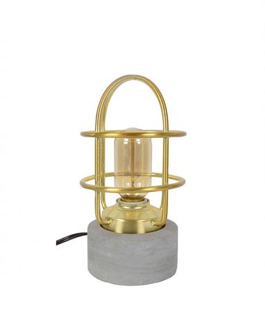 Lampe en métal doré